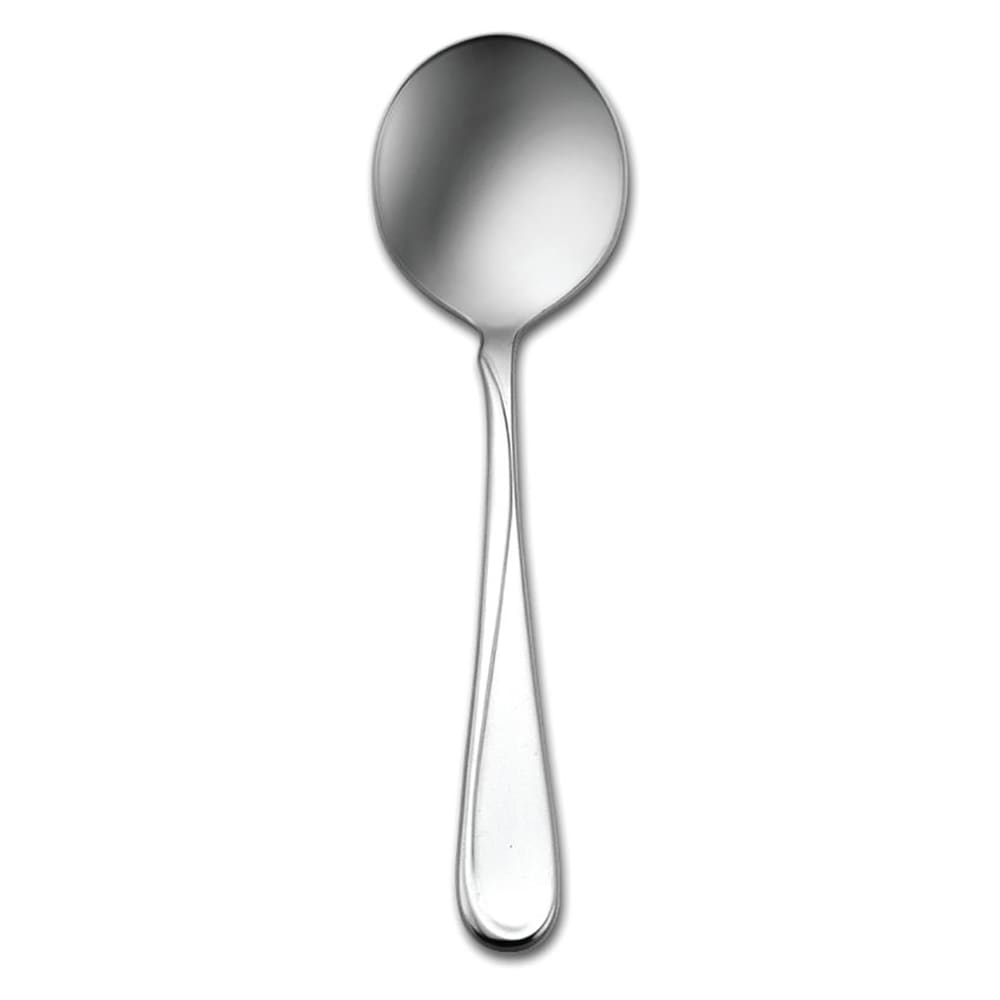 324-2865SBLF 5 7/8" Bouillon Spoon with 18/8 Stainless Grade, Flight Pattern