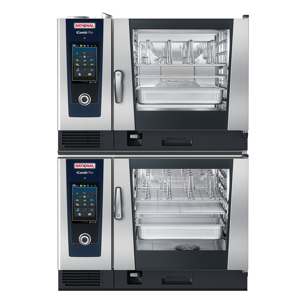 703-ICP6F6FE2082403 Double Full Size Combi Oven - Boiler Based, 208-240v/3ph