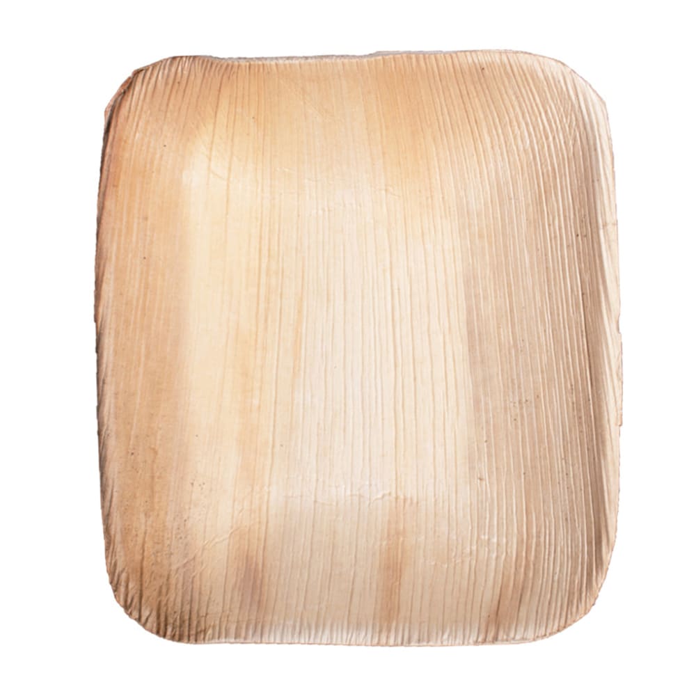 524-010015B 12 oz Disposable Rectangular Palm Leaf Bowl