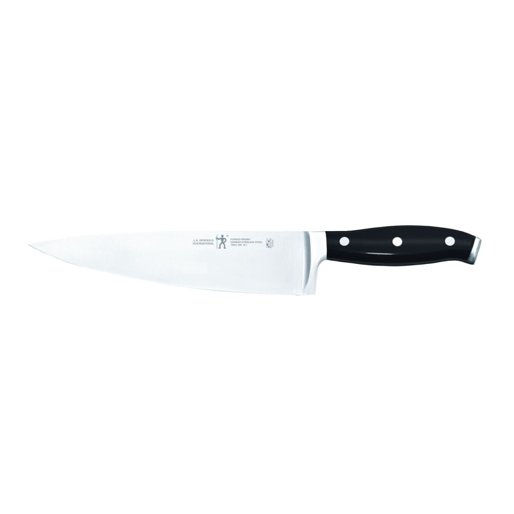 645-16901201 8" Chef's Knife w/ Black Plastic Handle, Stainless Steel