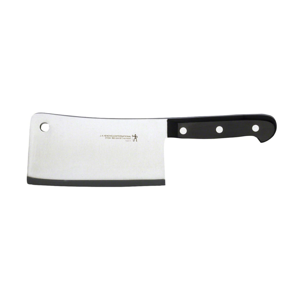 645-31134161 6" Cleaver w/ Black Plastic Handle, Stainless Steel