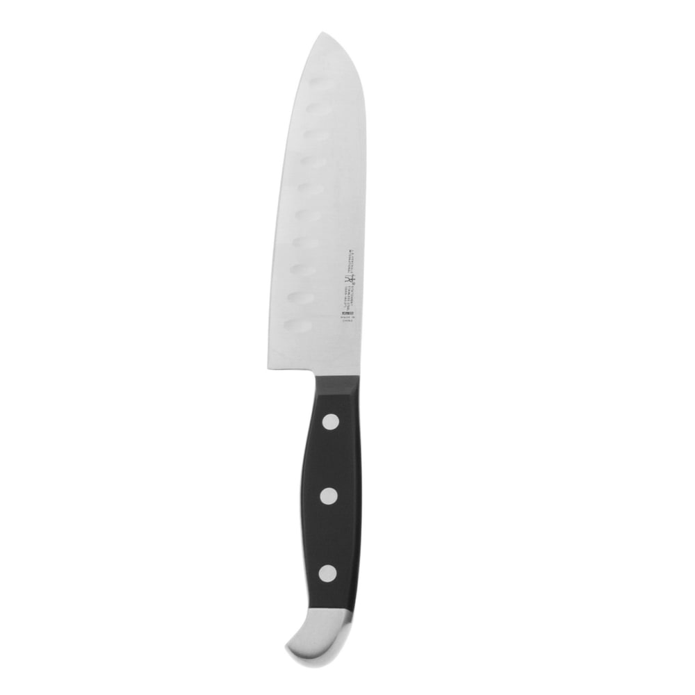 645-13548143 5" Santoku Knife w/ Black Plastic Handle, Stainless Steel