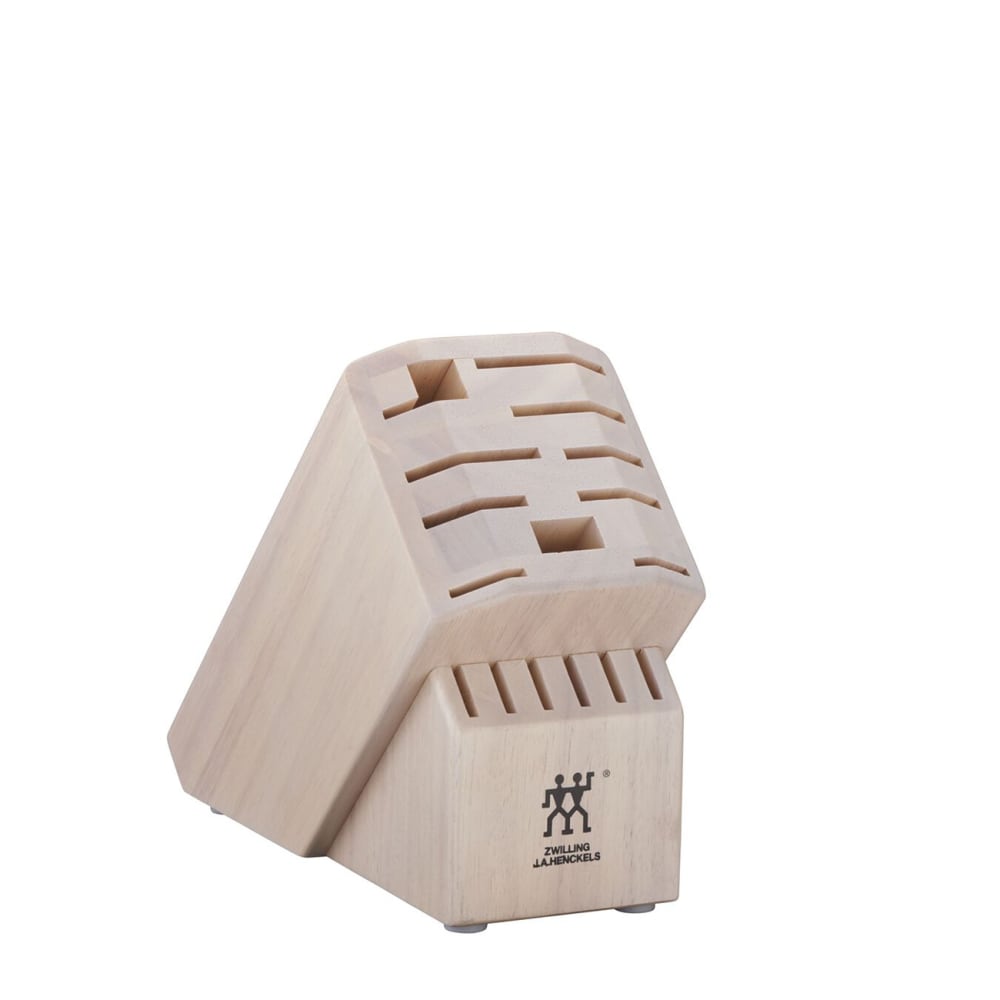 901-35093226 16 Slot Hardwood Knife Block, Solid White