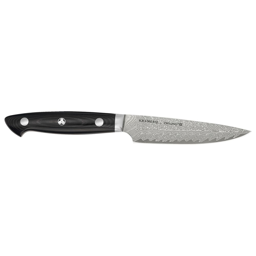 901-34890133 5" Utility Knife w/ Black Linen Micarta Handle, Carbide Stainless Steel