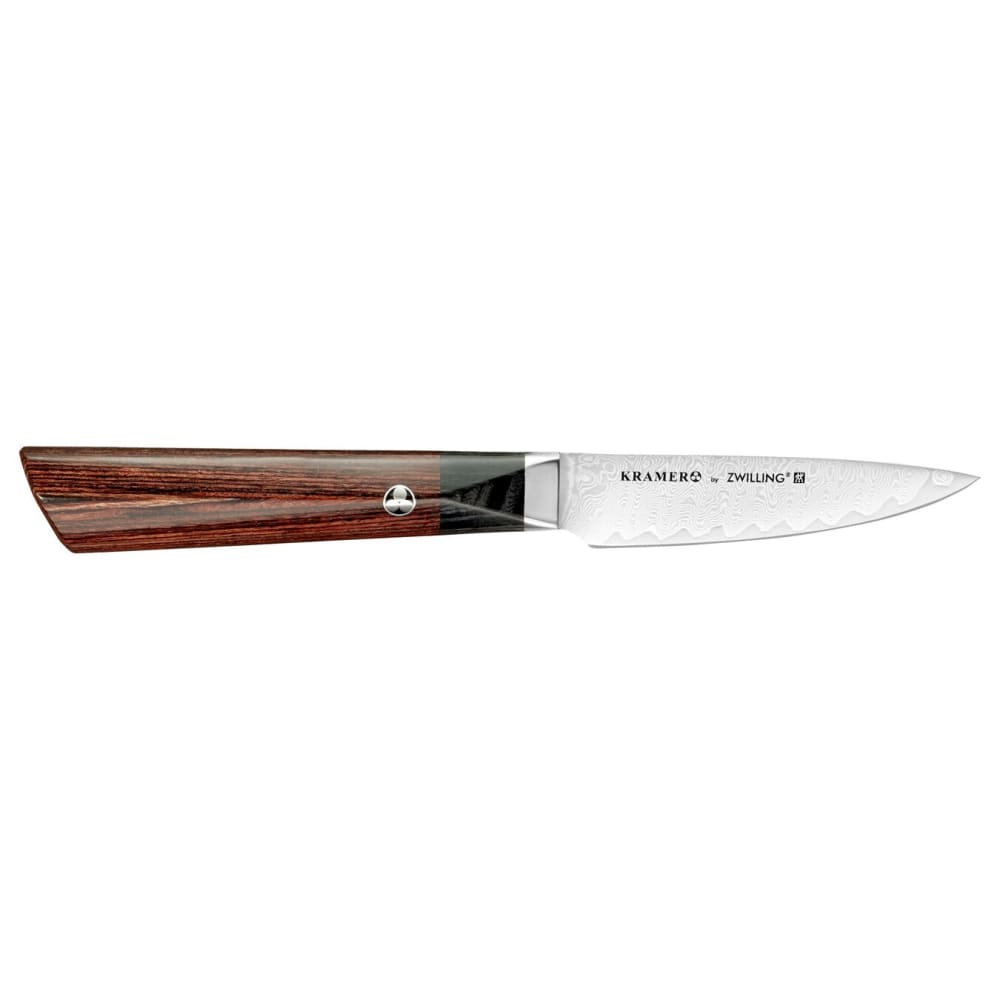 901-38260103 4" Paring Knife w/ Brown Pakkawood Handle, Carbide Stainless Steel