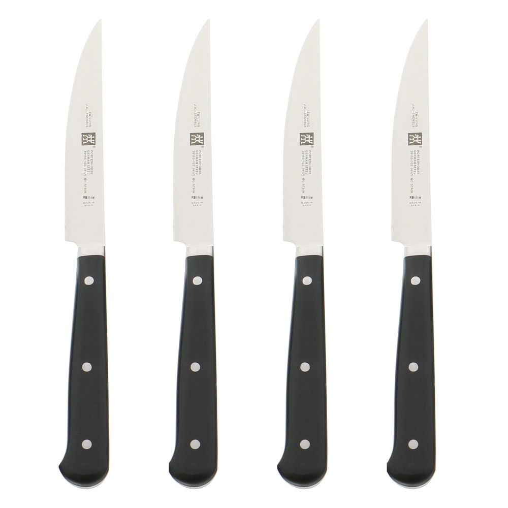 901-39150004 Porterhouse 4 Piece Steak Knife Set w/ Beechwood Box