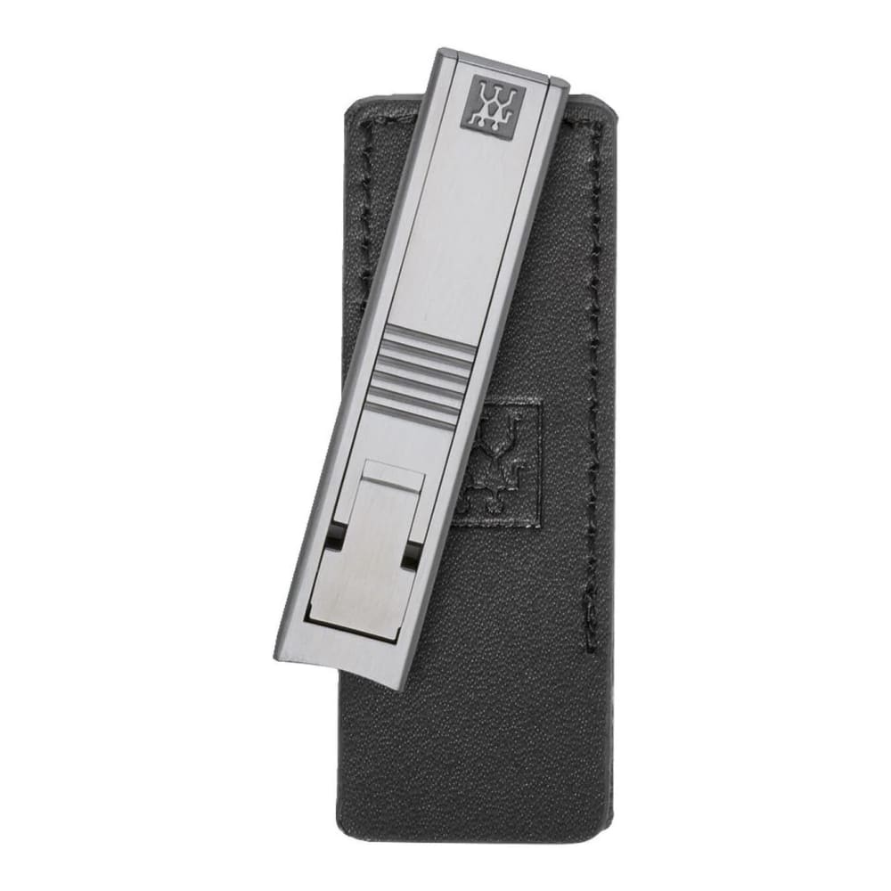 901-424400013 Nail Clipper w/ Black Leather Case, Stainless