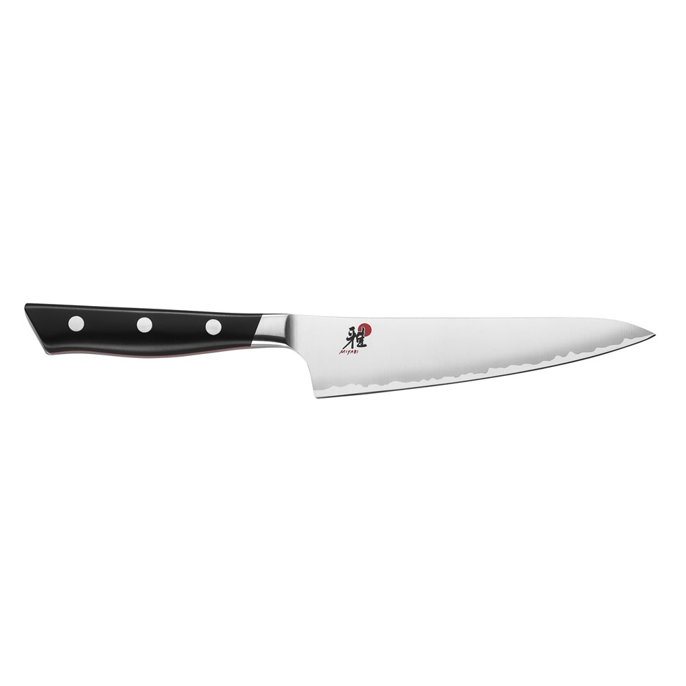 902-34025133 5 1/4" Prep Knife w/ Black Plastic Handle, Carbide Stainless Steel