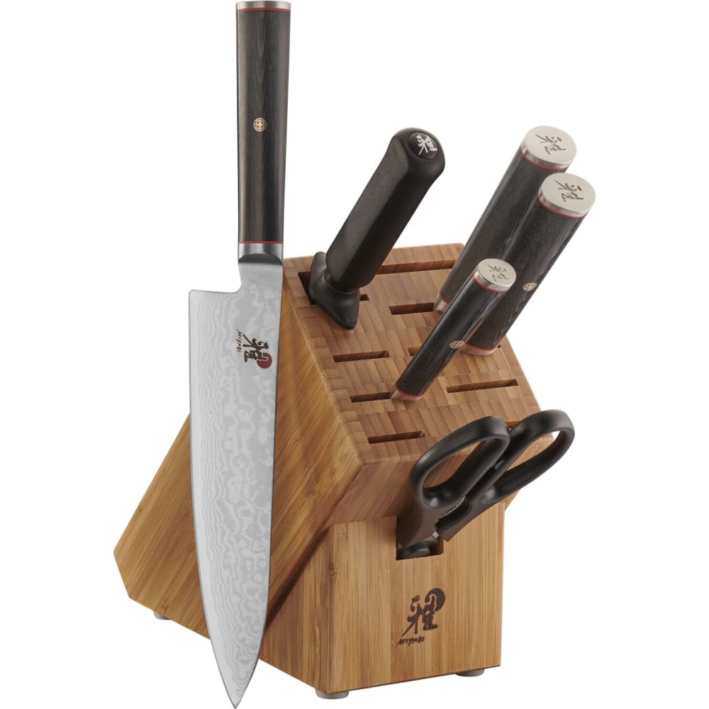902-34180000 Kaizen 7 Piece Knife Set w/ Bamboo Block