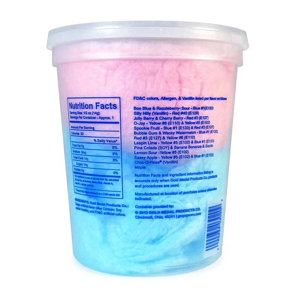 Small Candee Fluff Containers - Cotton Candy