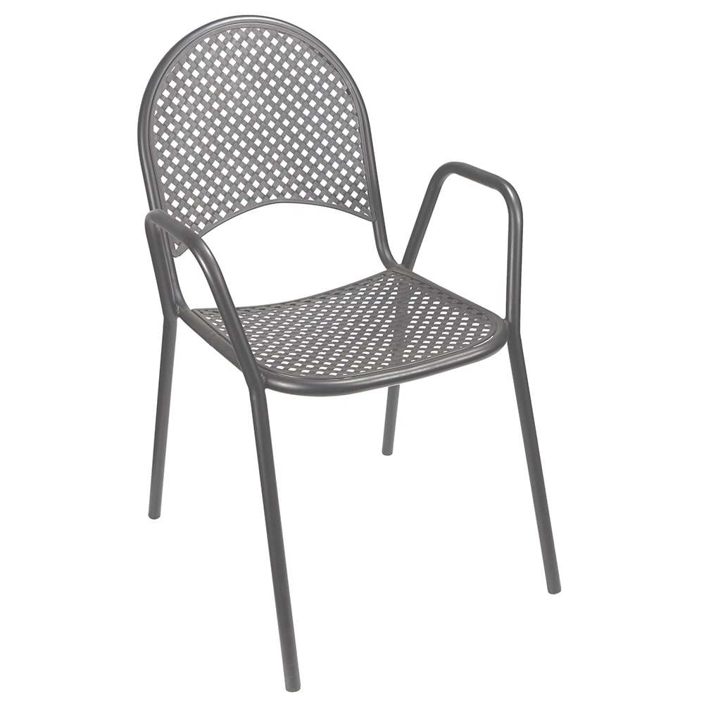336-ATS90G Indoor/Outdoor Side Chair - Metal, Gray