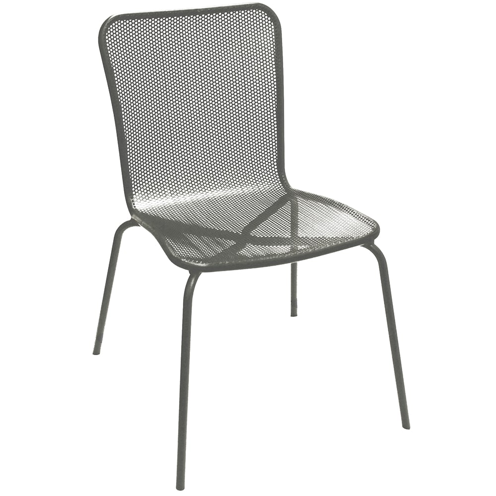 336-ATS92G Indoor/Outdoor Side Chair - Metal, Gray