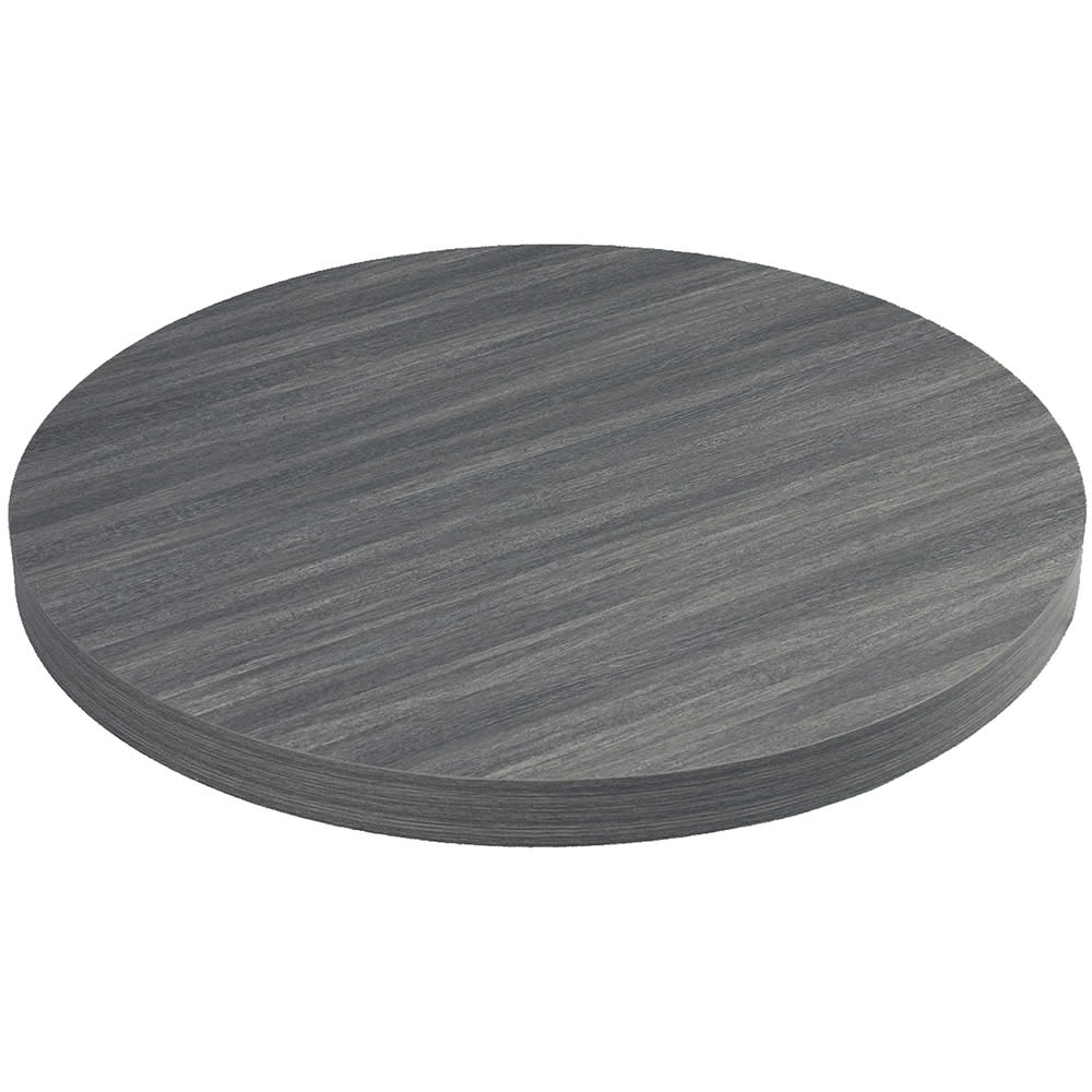 336-ATSATE42GY 42" Round Laminate Table Top, Standard Light Gray
