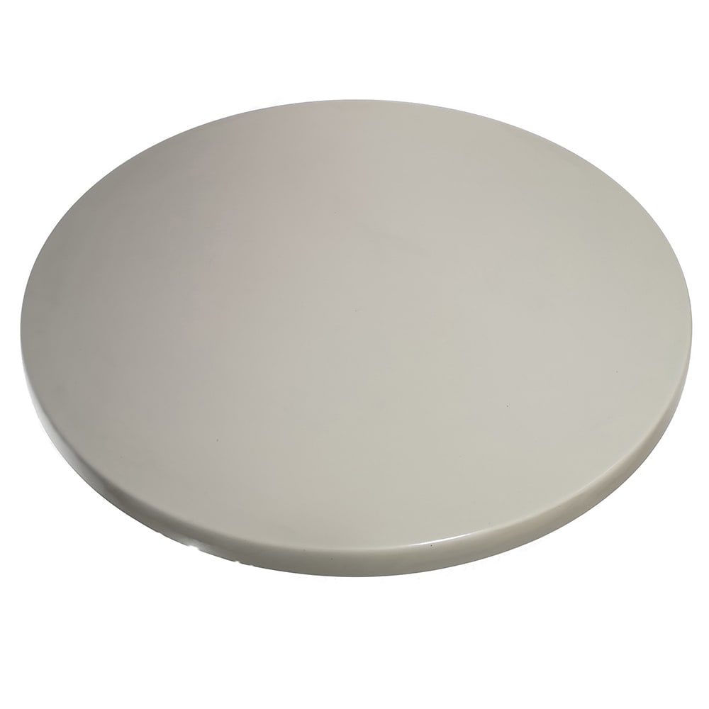 336-ATSATO36214 35 1/2" Round Laminate Table Top - Indoor/Outdoor, Pearl White