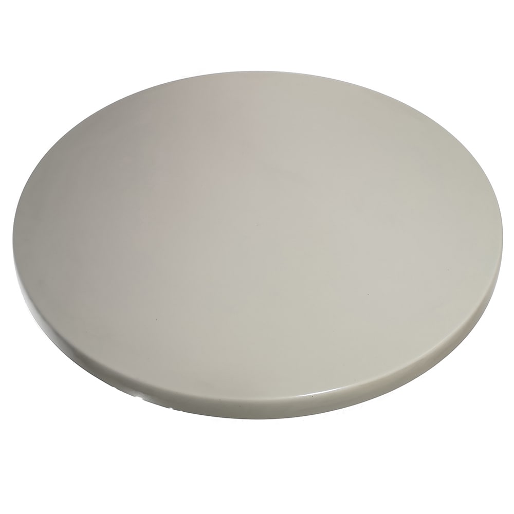 336-ATSATO48214 47 1/5" Round Laminate Table Top - Indoor/Outdoor, Pearl White
