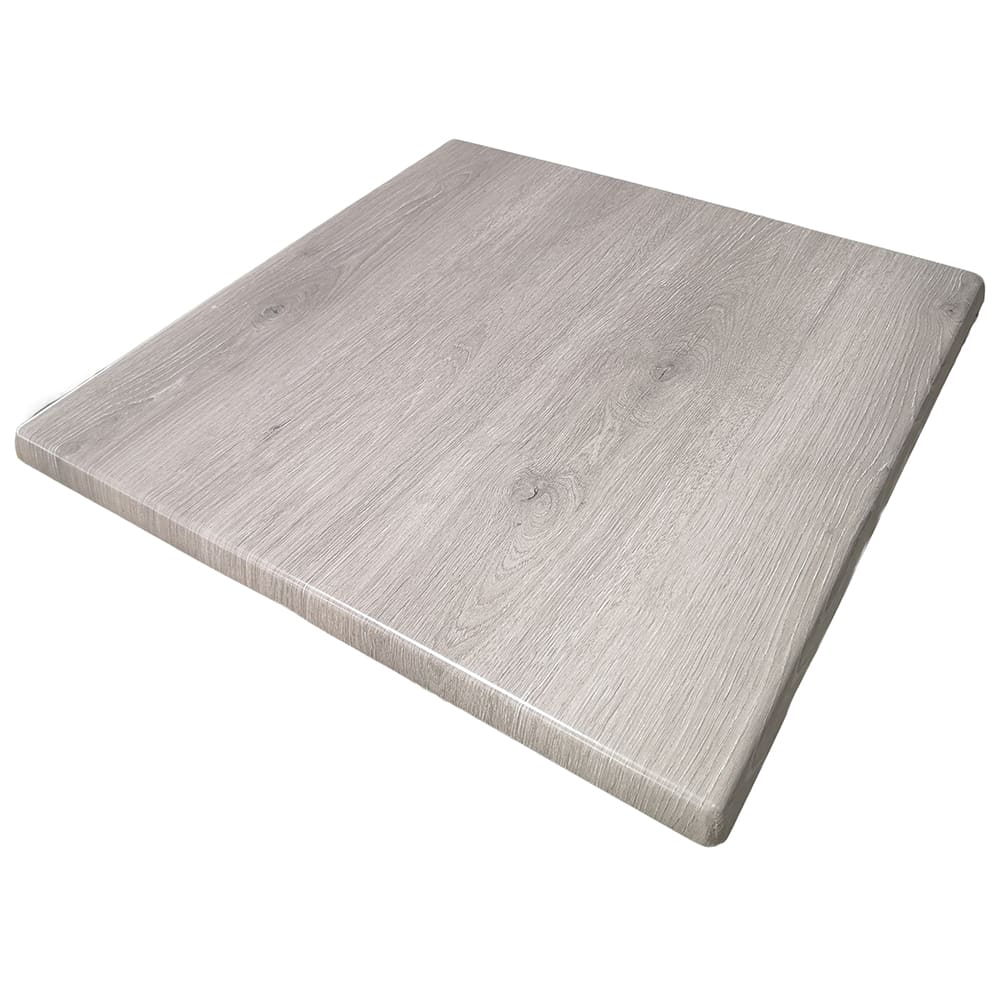 336-ATSATO3636212 35 1/2" Square Laminate Table Top - Indoor/Outdoor, Gray Oak