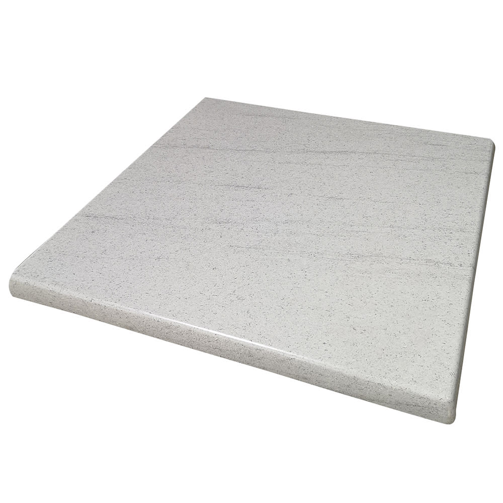 336-ATSATO2828207 27 1/2" Square Laminate Table Top - Indoor/Outdoor, Compressed Gray