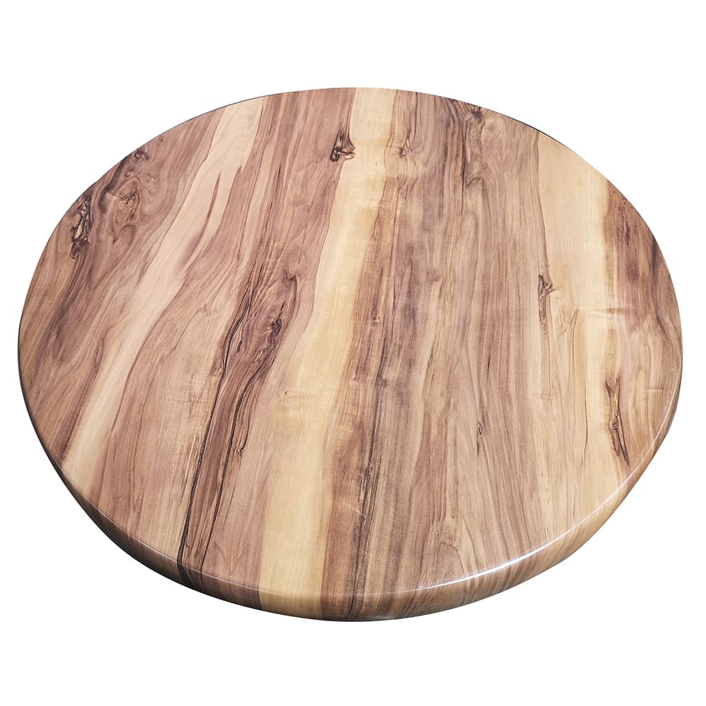 336-ATSATO36213 35 1/2" Round Laminate Table Top - Indoor/Outdoor, Indian Rose