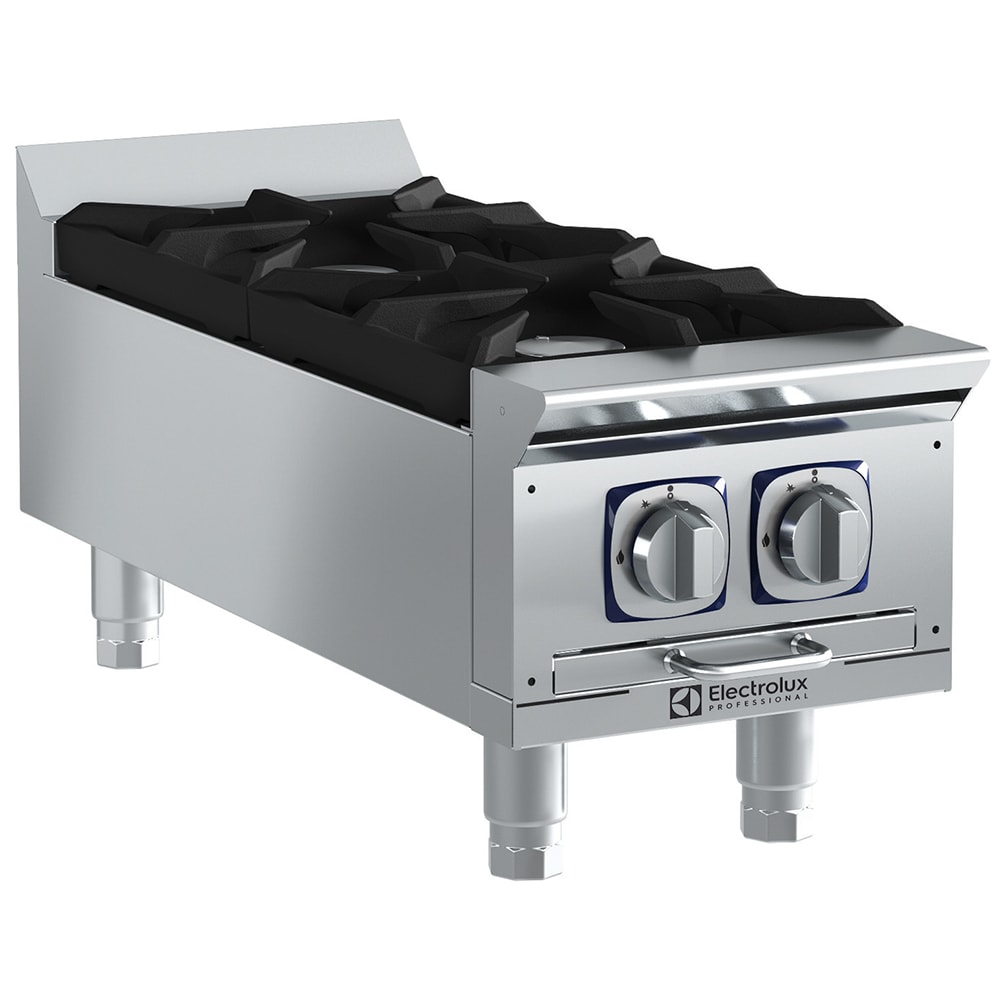 Electrolux Professional 169101 12" Gas Hotplate w/ (2) Burners & Manual Controls