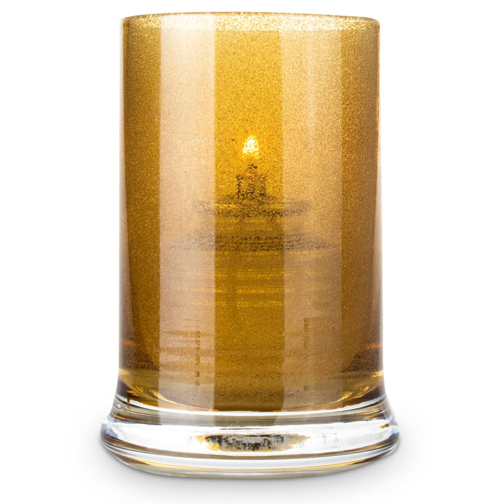 Sterno 80560 Siren Candle Lamp - 3"D x 4 1/2"H, Glass, Gold