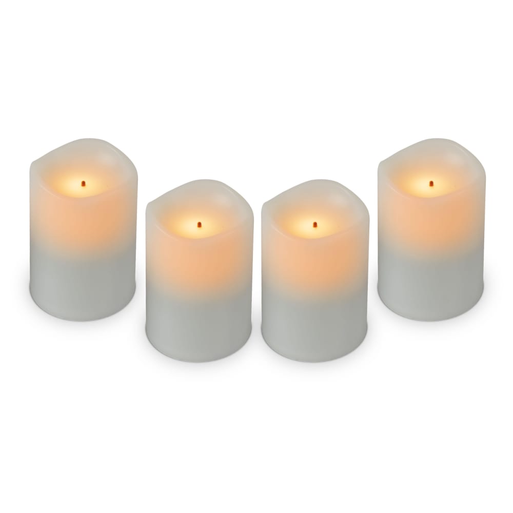 Sterno 60324 Rechargeable LED Flameless Votive Candle, Amber Flame