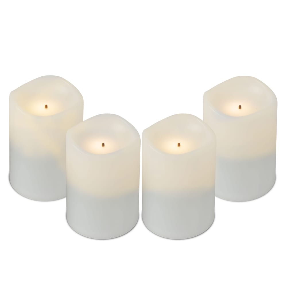 Sterno 60326 Rechargeable LED Flameless Votive Candle, Warm White Flame
