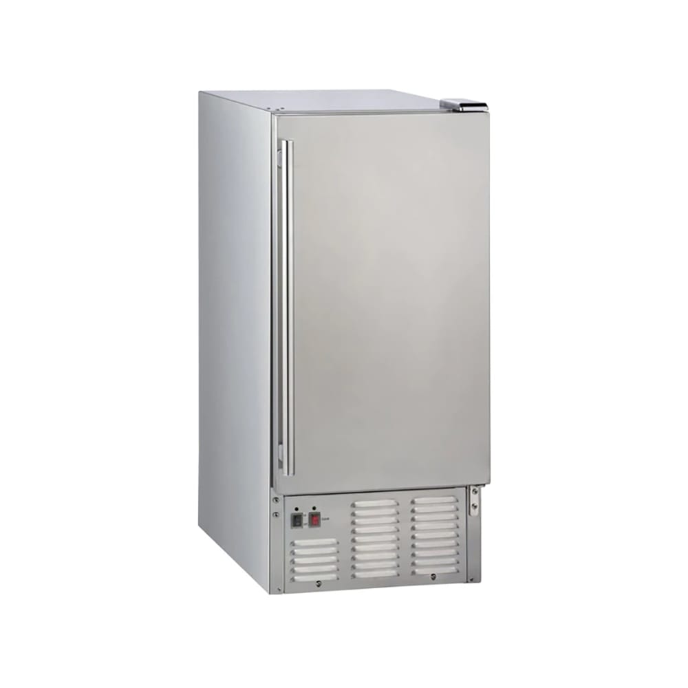 Maxx Ice MIM50-O 14 3/5"W Full Cube Undercounter Ice Machine - 60 lbs/day, Air Cooled, Gravity Drain, 115v