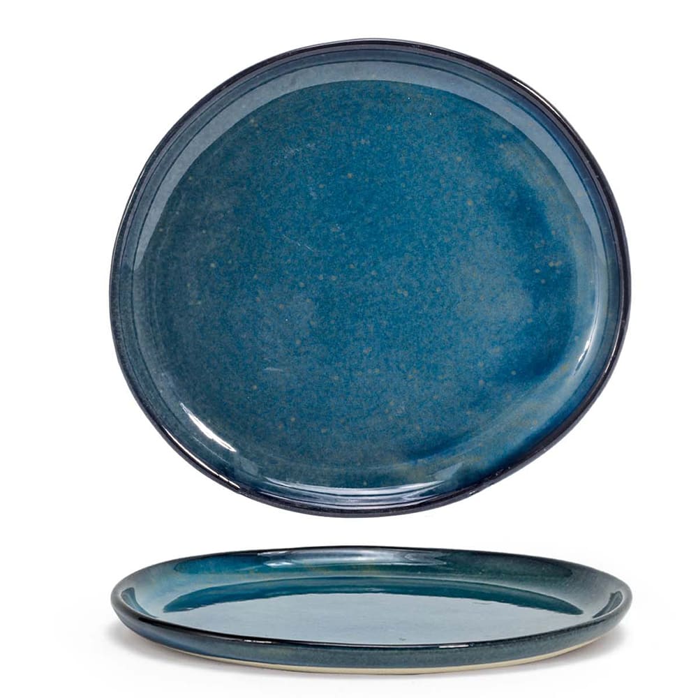 872-DSP036BLP23 7 1/2" Round Artefact® Plate - Porcelain, Indigo