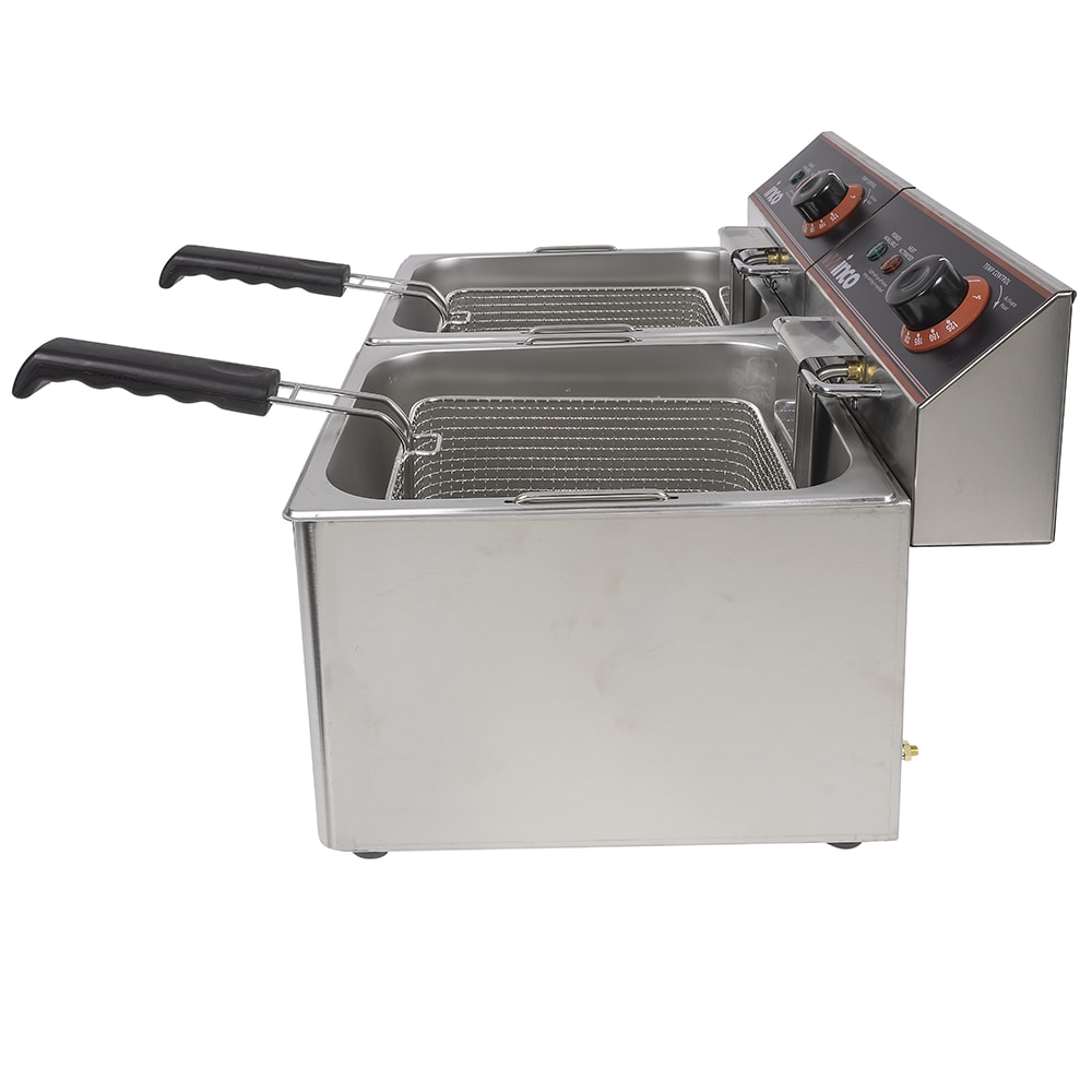 Winco EFT32 Countertop Electric Fryer (2) 16 lb Vats, 120v