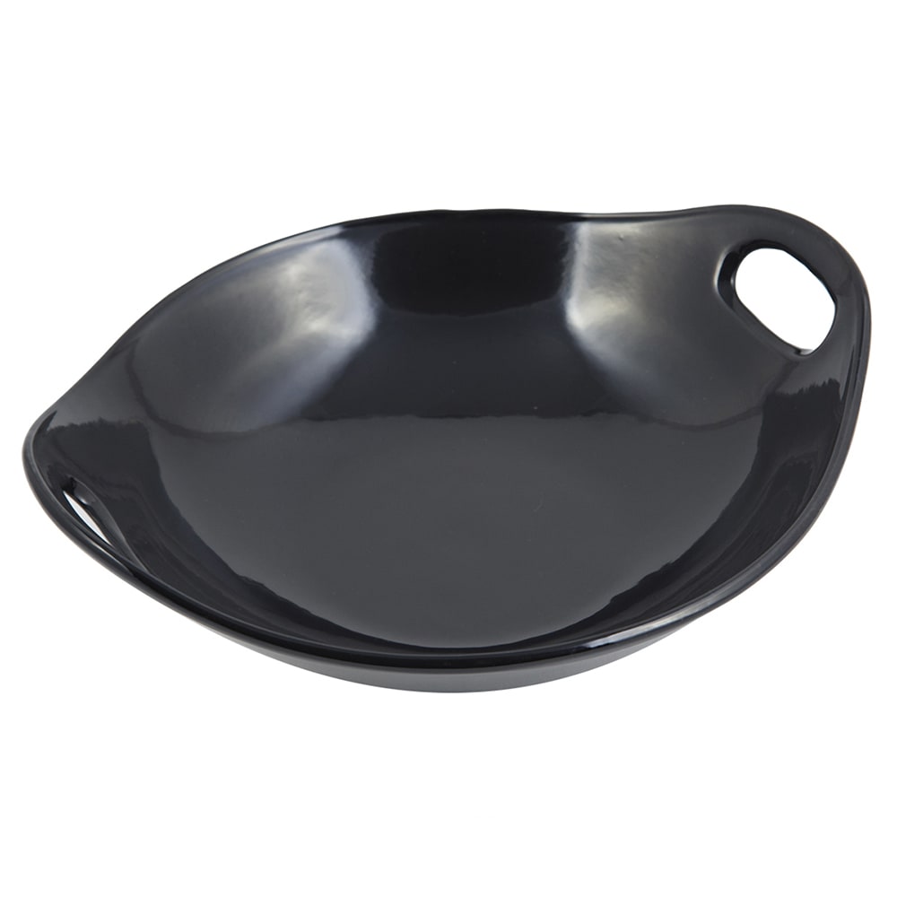 017-9933SBLK 10 1/4" Chopstick Plate, Aluminum/Black