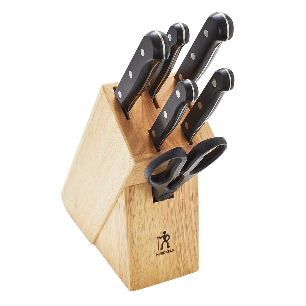 645-17553407 Solution 7 Piece Knife Set w/ Hardwood Block