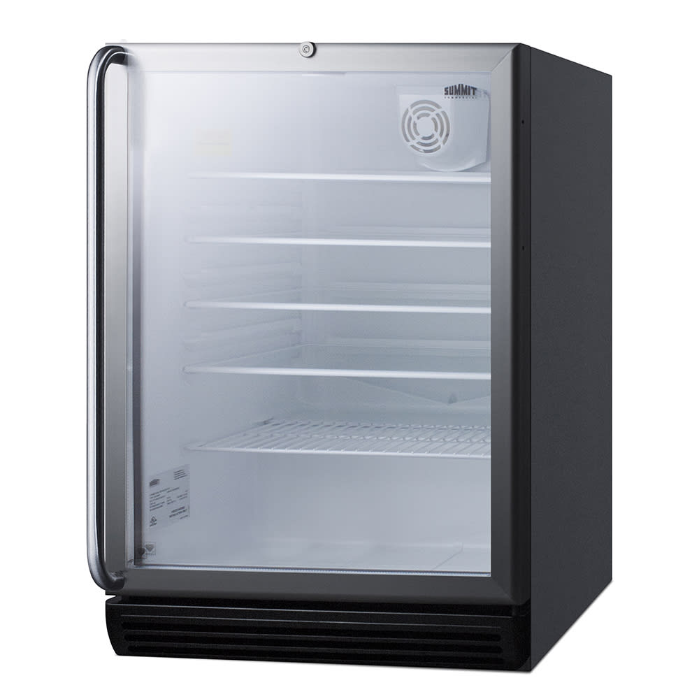 Summit SCR600BGLBISHADA 23 5/8" W Undercounter Refrigerator w/ (1) Section & (1) Door, 115v