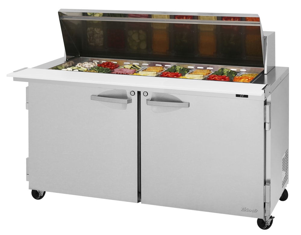 083-PST6024N 60 1/4" PRO Series Mega Top Sandwich/Salad Prep Table w/ Refrigerated Base, 115...