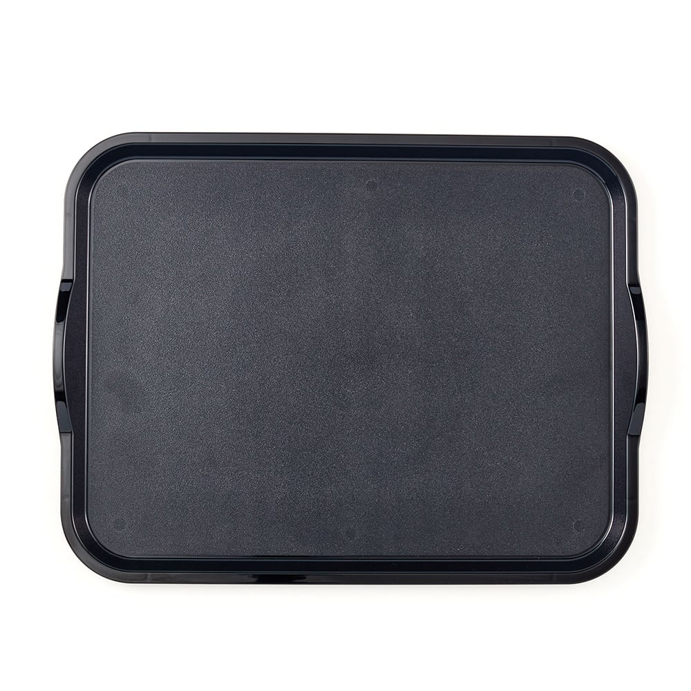 144-1520CWNSH110 Plastic Camwear® Cafeteria Tray w/ Handles - 20"L x 15"W, Black