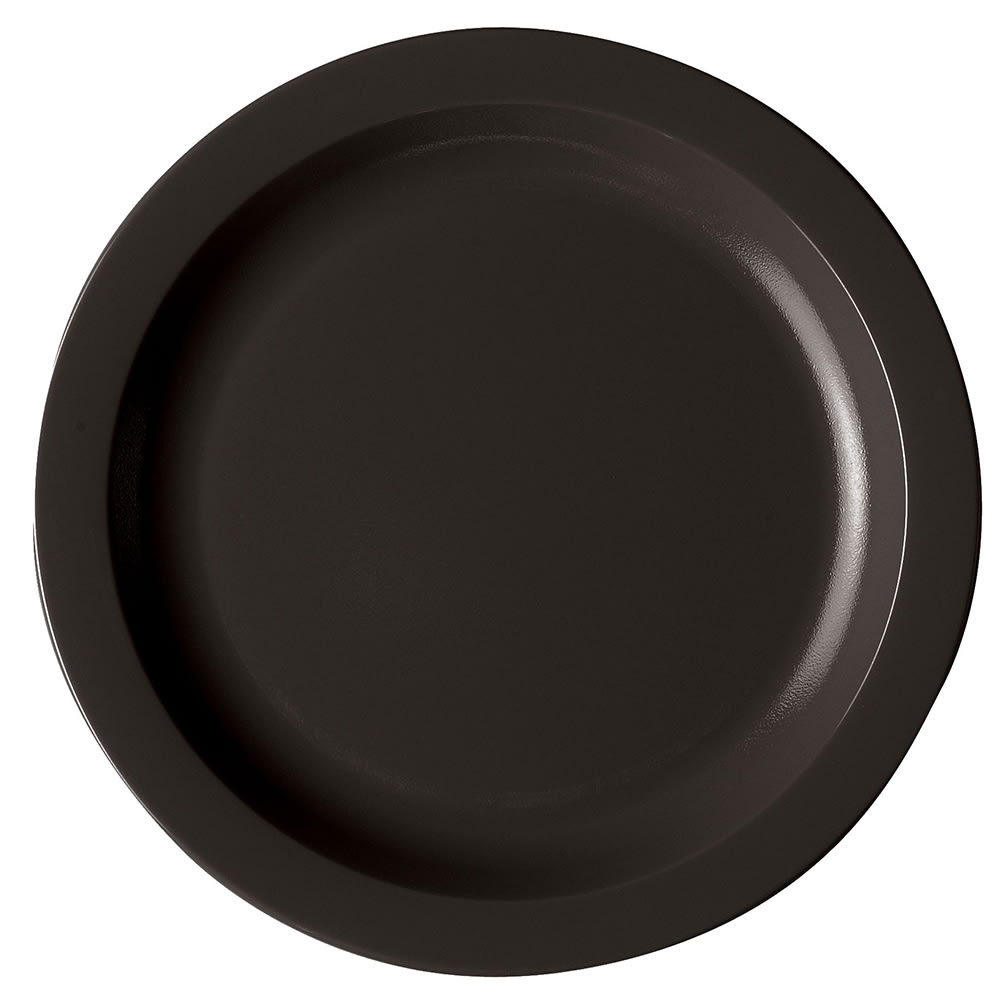 144-10CWNR12110 10" Round Plastic Dinner Plate, Black
