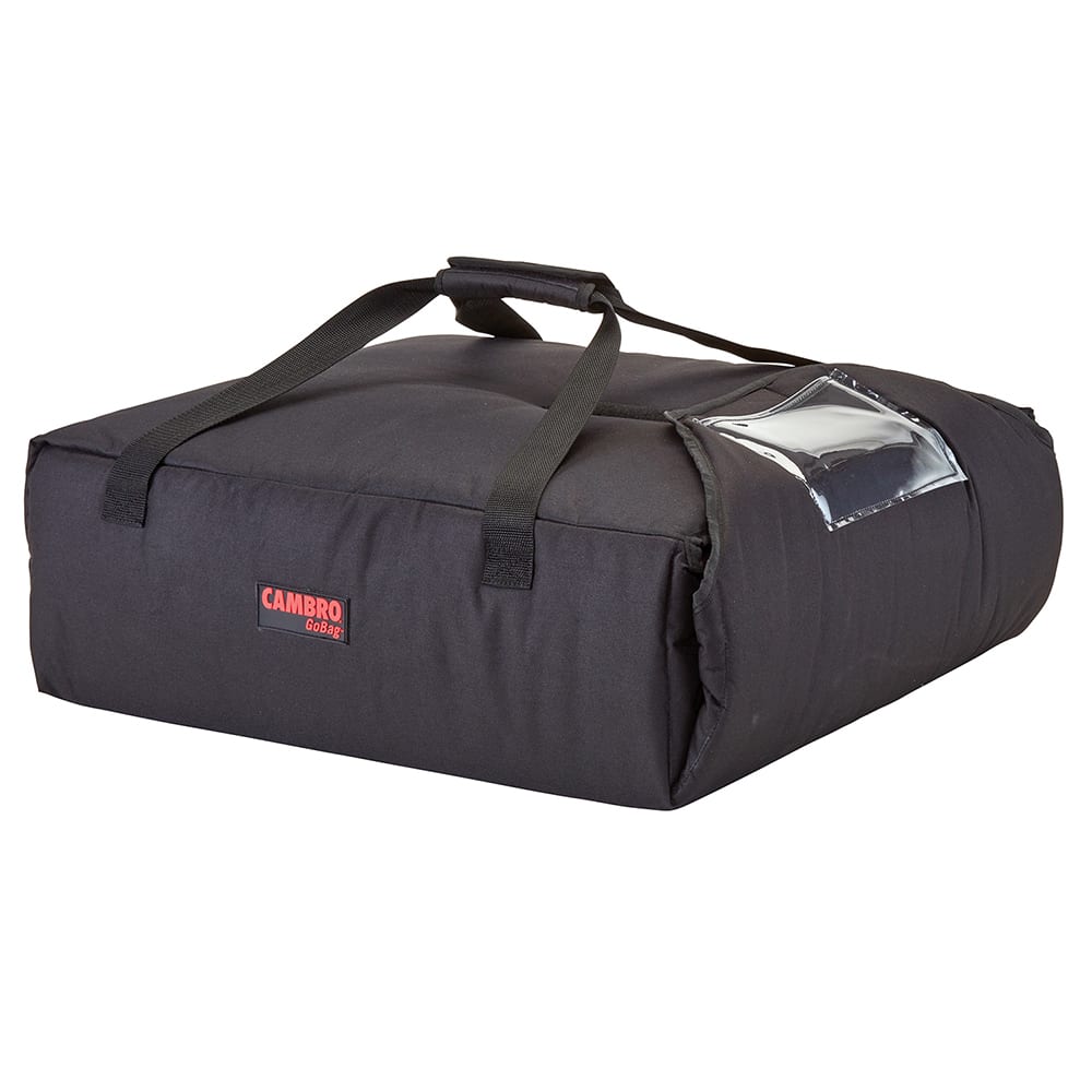 144-GBP220110 GoBag® Pizza Delivery Bag - 20 3/4" x 21 3/4" x 6 1/2", Nylon, Black