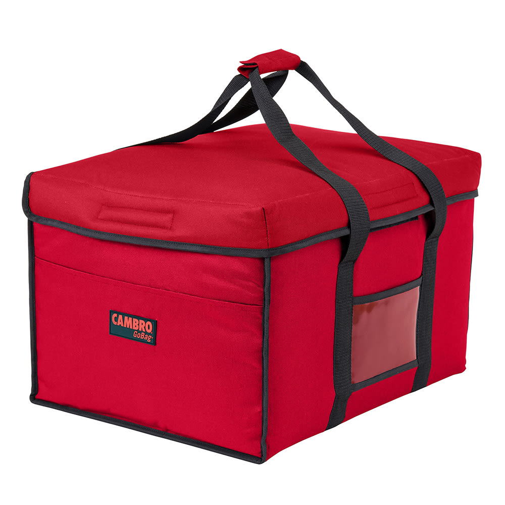 144-GBD181412521 GoBag® Jumbo Food Delivery Bag - 18" x 14" x 12", Nylon, Cambro R...