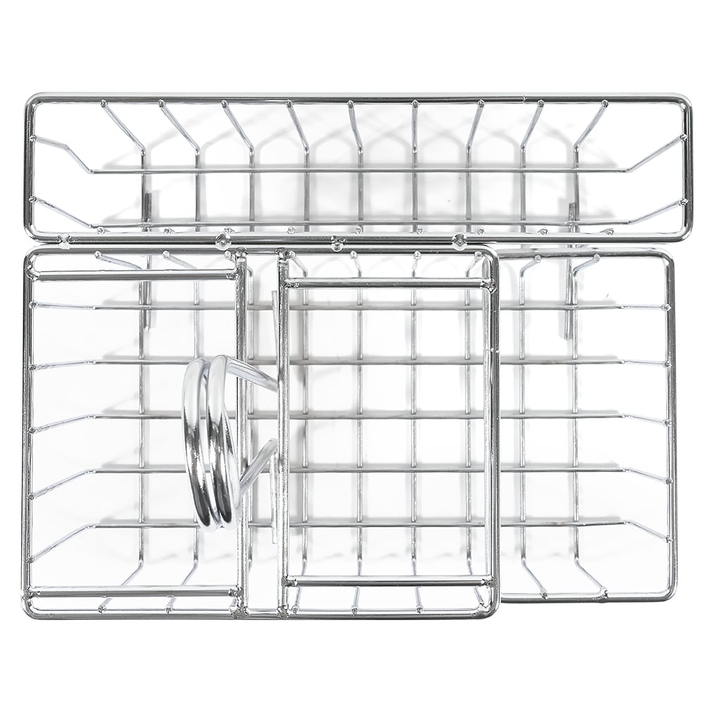 G.E.T. 4-21696 Chrome Metal Four Compartment Condiment Caddy Metal Table Caddies Collection