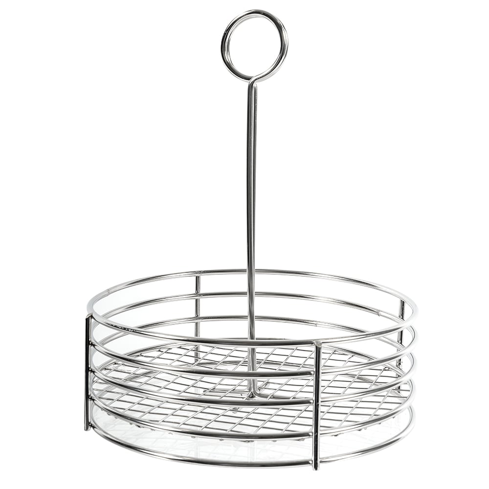 GET 481850 Round Condiment Caddy Stainless Steel