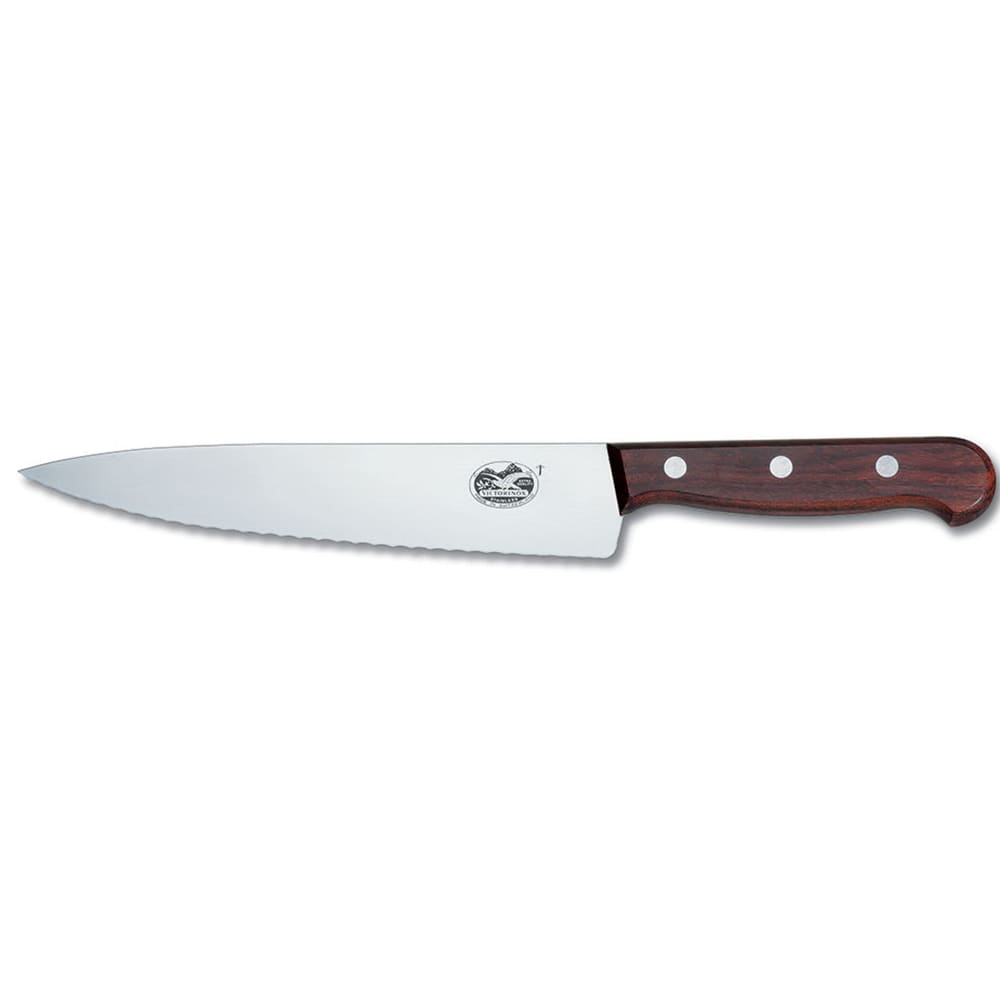 Victorinox - Swiss Army 5.2030.19-X1 Wavy Chef's Knife w/ 7 1/2" Blade, Wood Handle