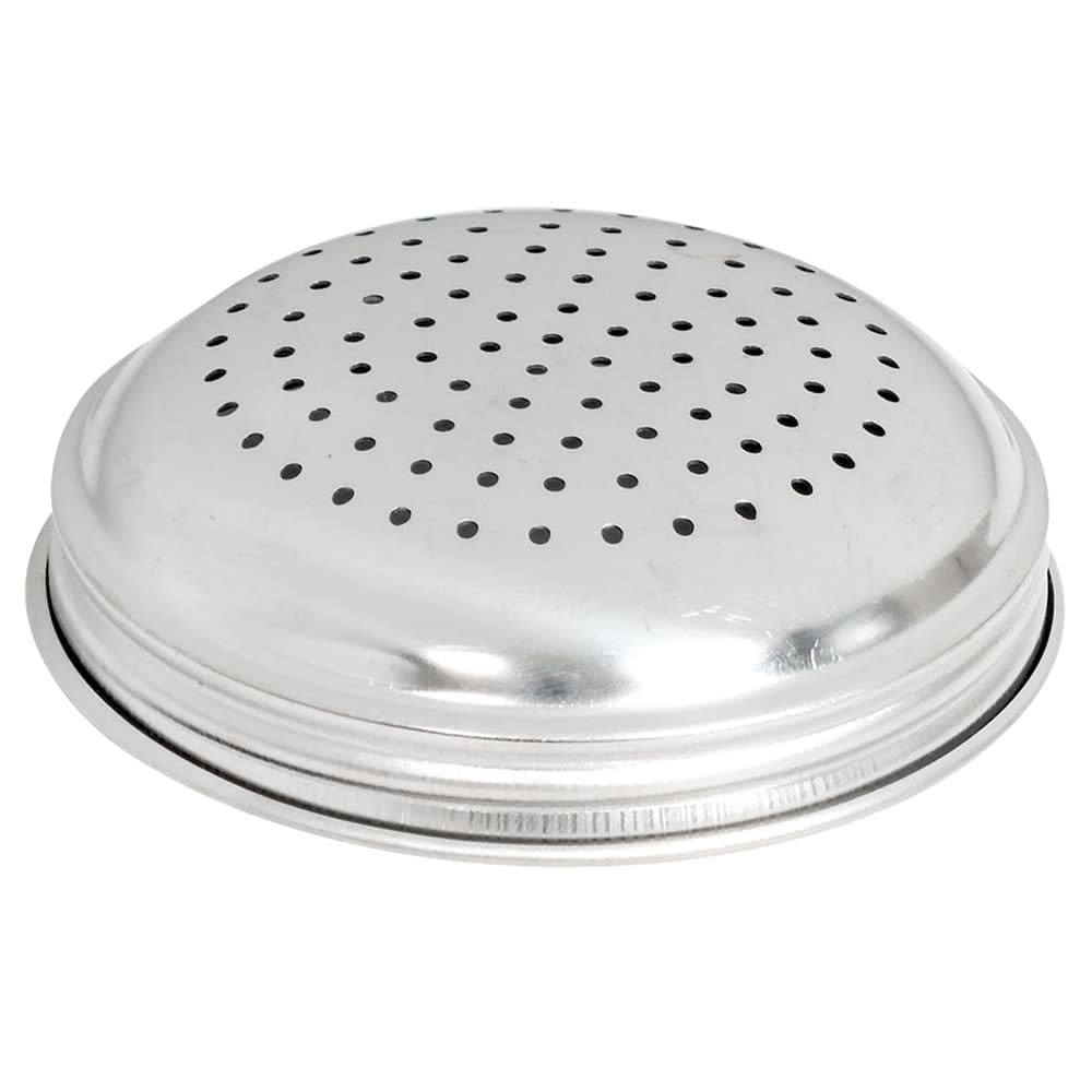 166-3318T Lid w/ Small Holes For 12 oz Dredge, Stainless