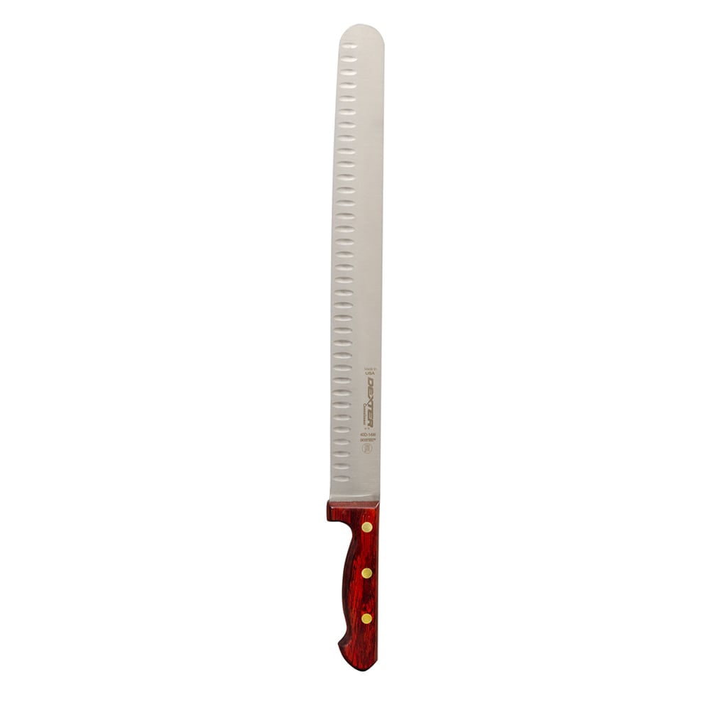 135-13062 14" Roast Slicer w/ Rosewood Handle, Carbon Steel