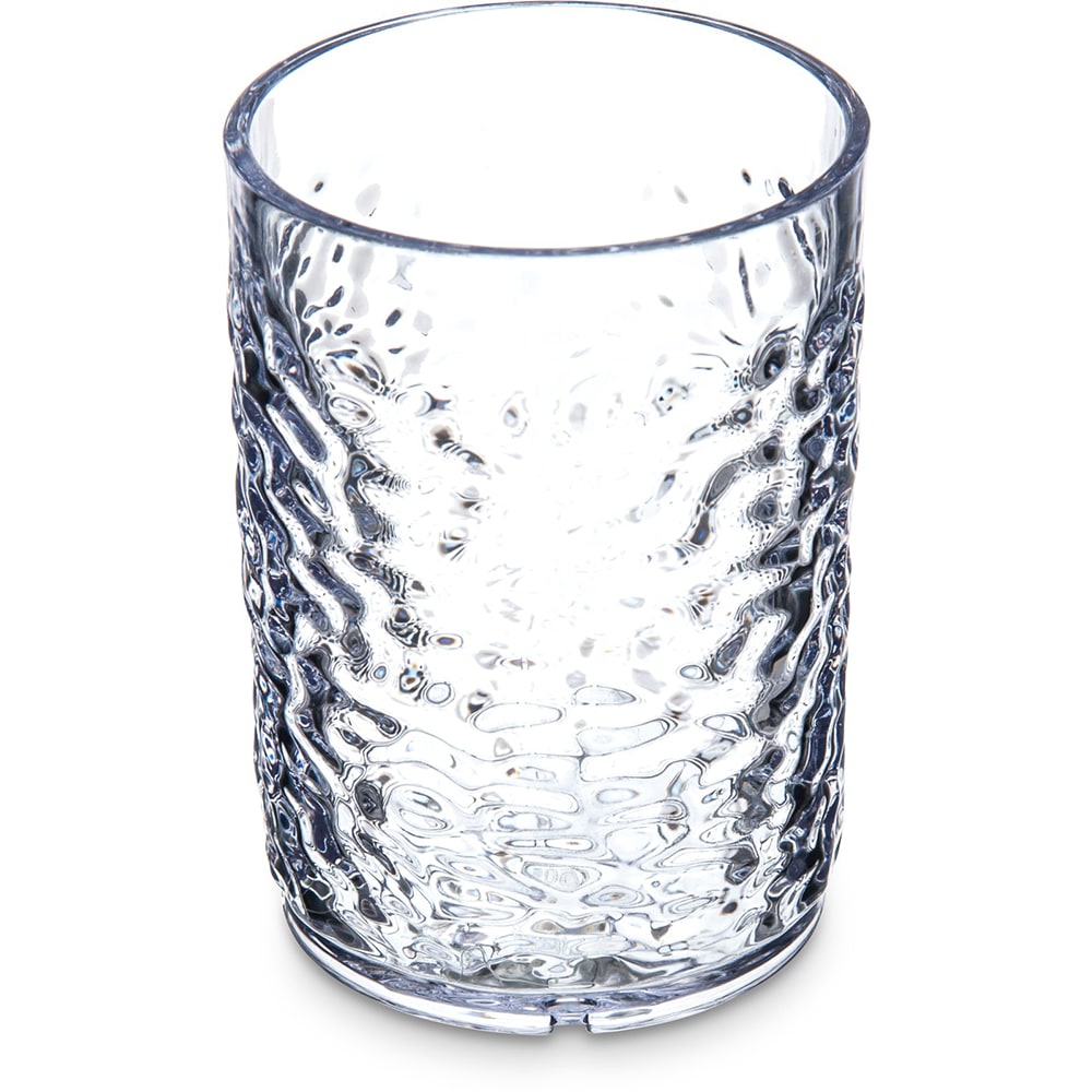 028-5505C 5 oz Clear Pebbled Plastic Tumbler