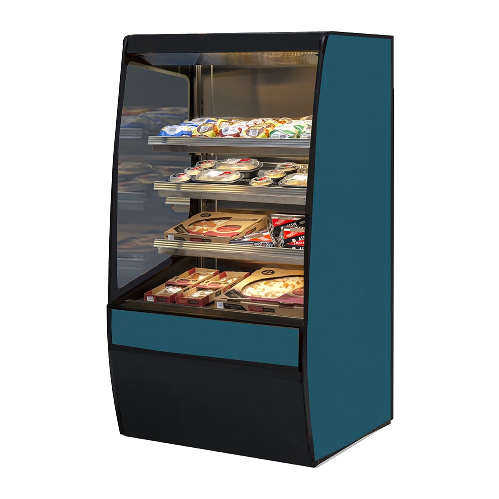 204-VHSS4860CBLK 47 1/4" Self Service Heated Display Case - (4) Levels, 208-240v/1ph