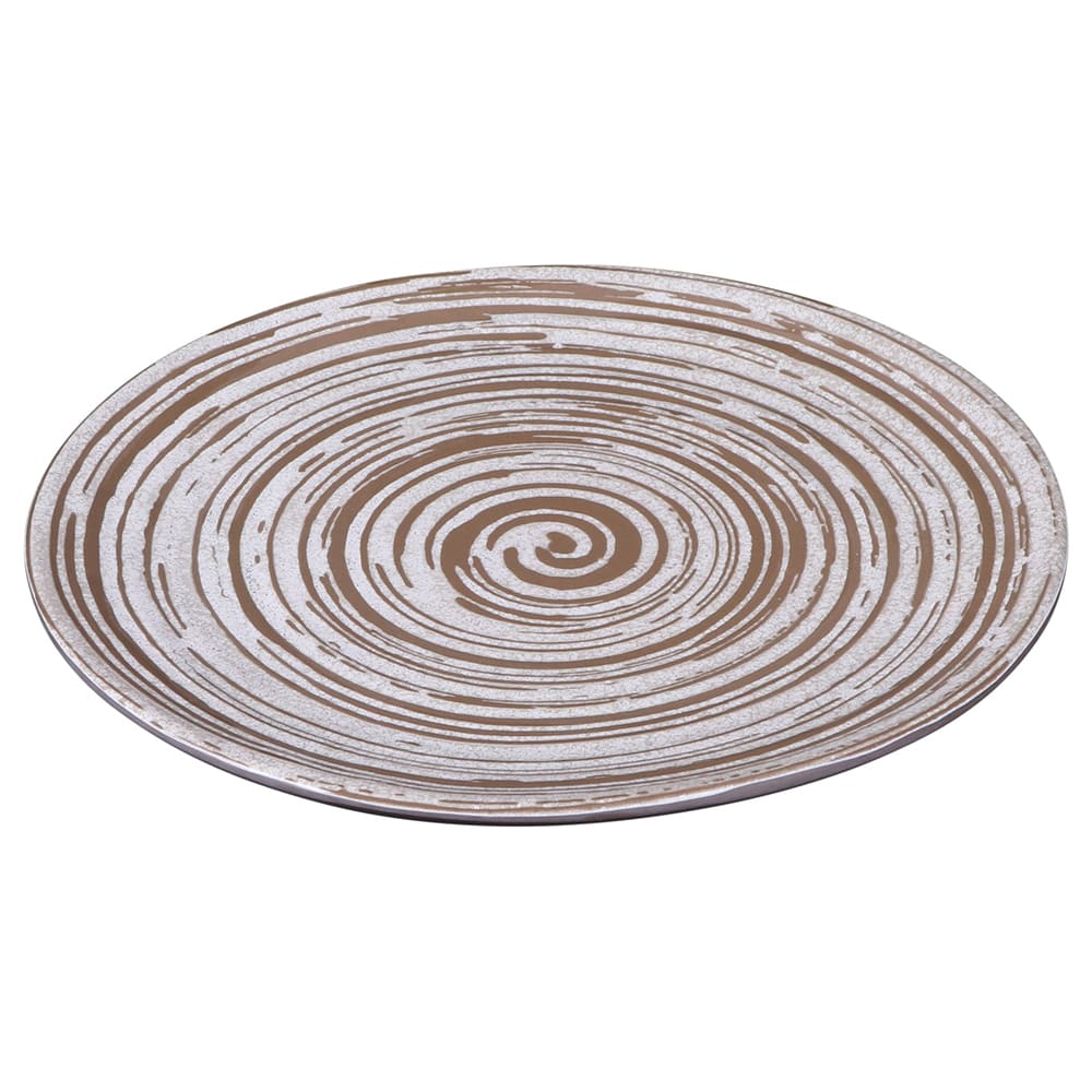 701-B399088SDW 8 3/4" Round Plastic Dinner Plate, Stardust White