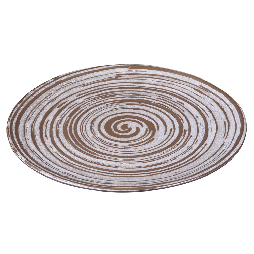 701-B399106SDW 10 1/2" Round Plastic Dinner Plate, Stardust White