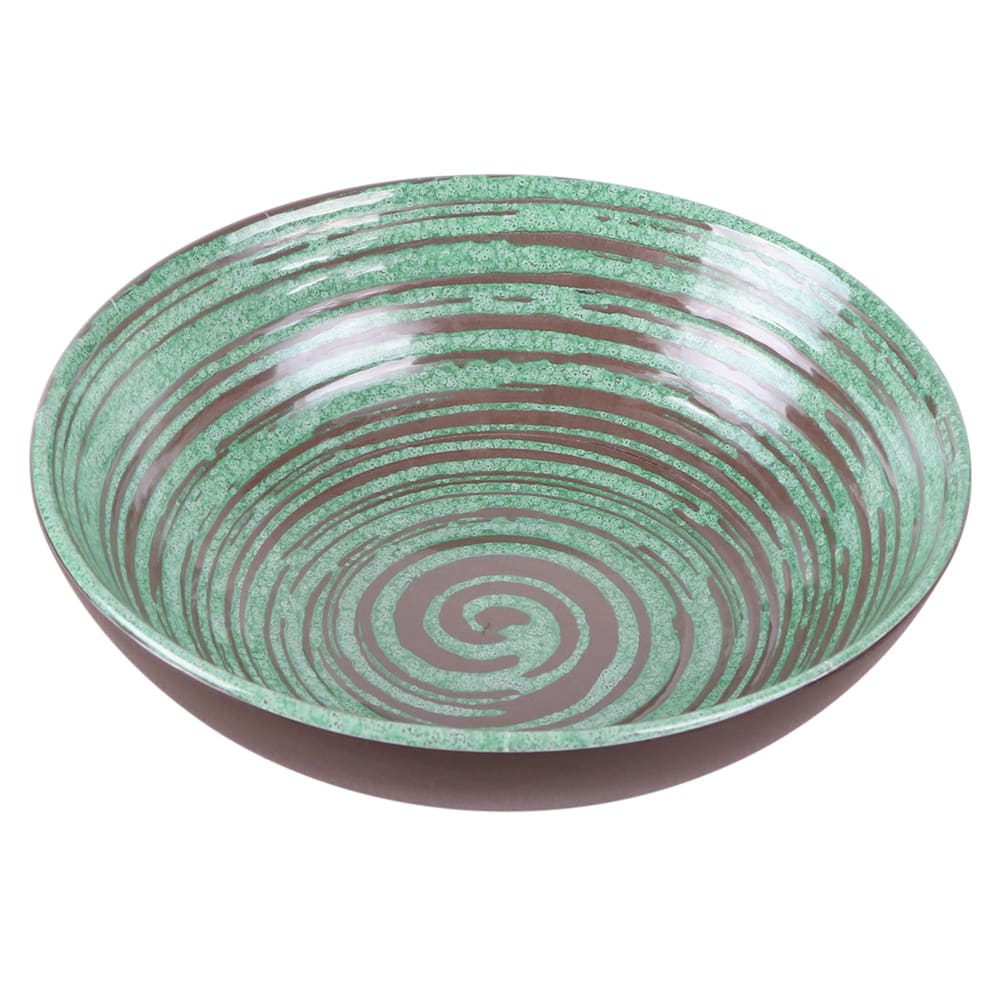 701-B400082SDG 40 oz Round Plastic Bowl, Stardust Green