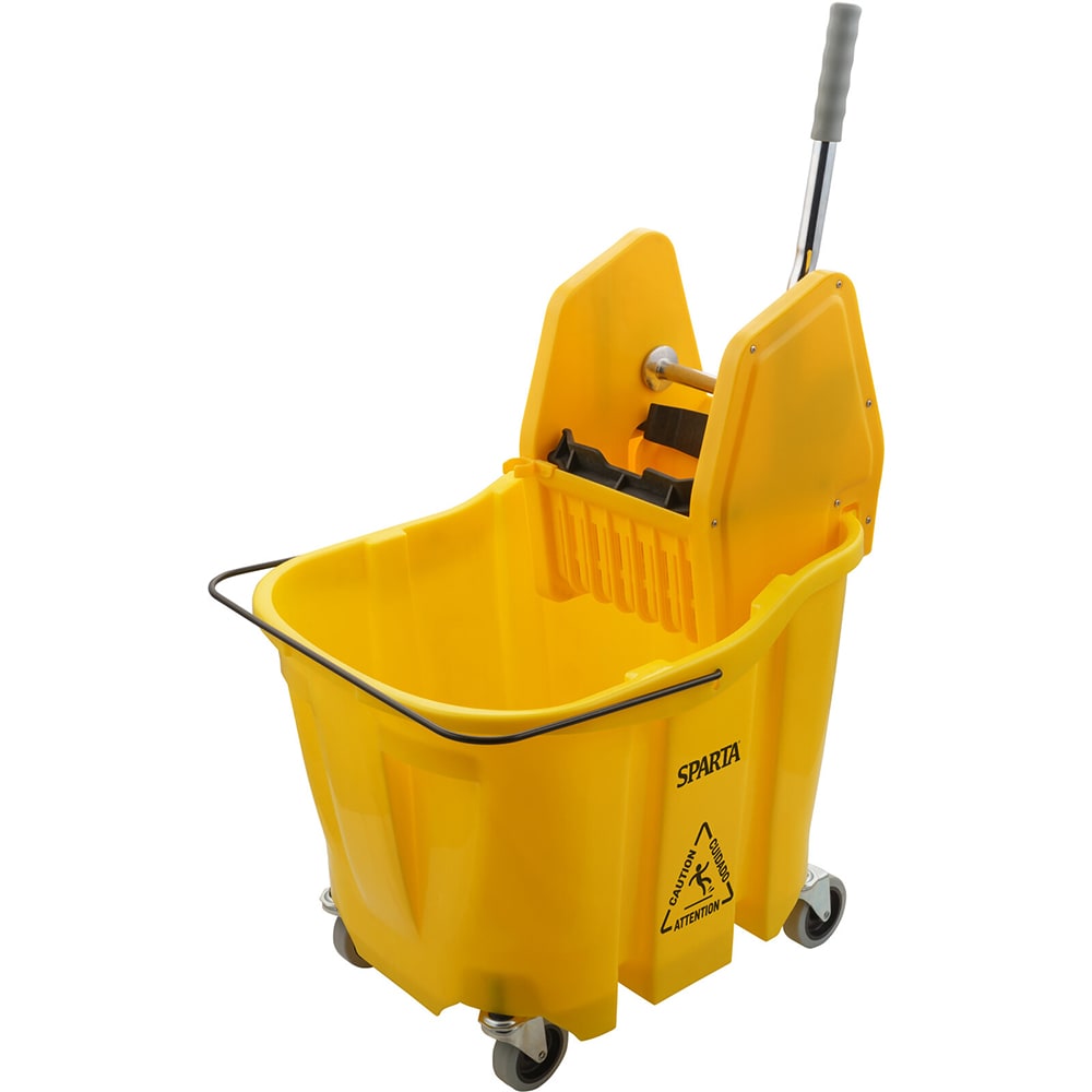 028-4690404 Mop Bucket Combo - Down Press Wringer, Yellow
