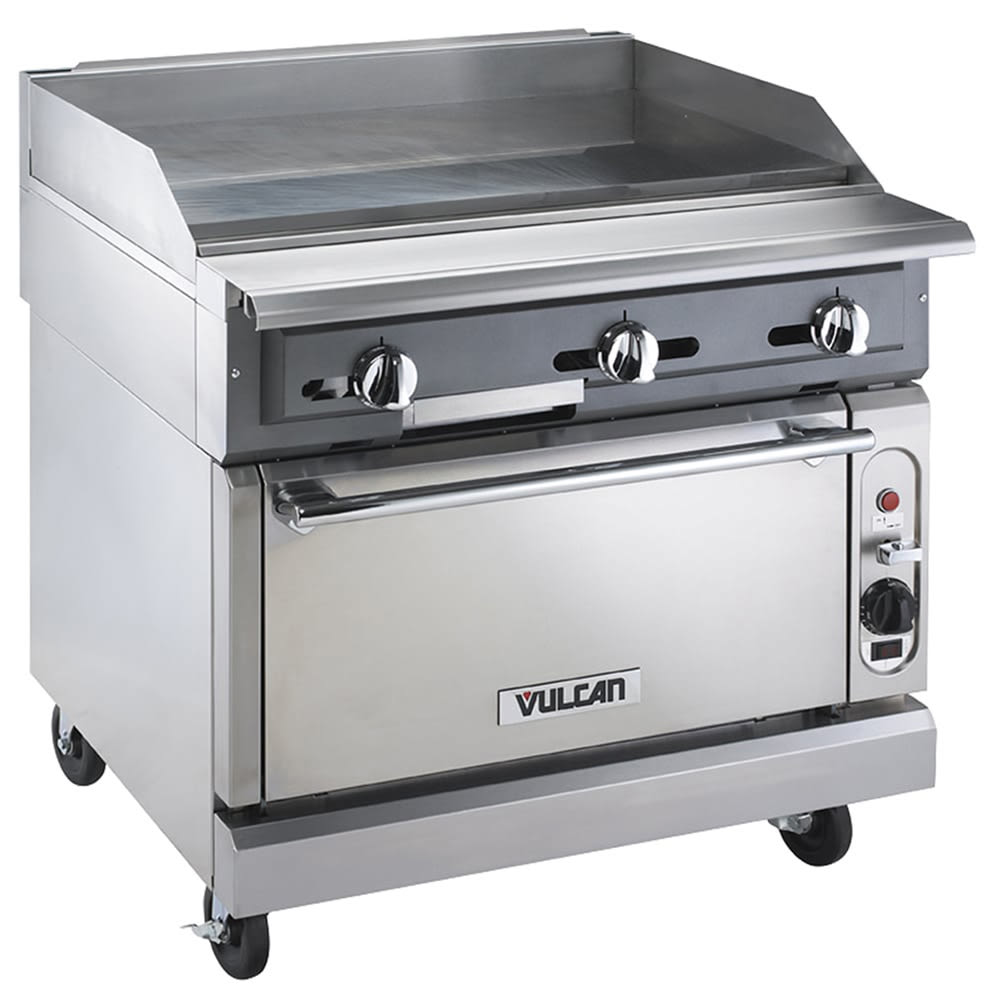 207-VGMT36BLP 36" Gas Range w/ Griddle & Storage Base, Liquid Propane