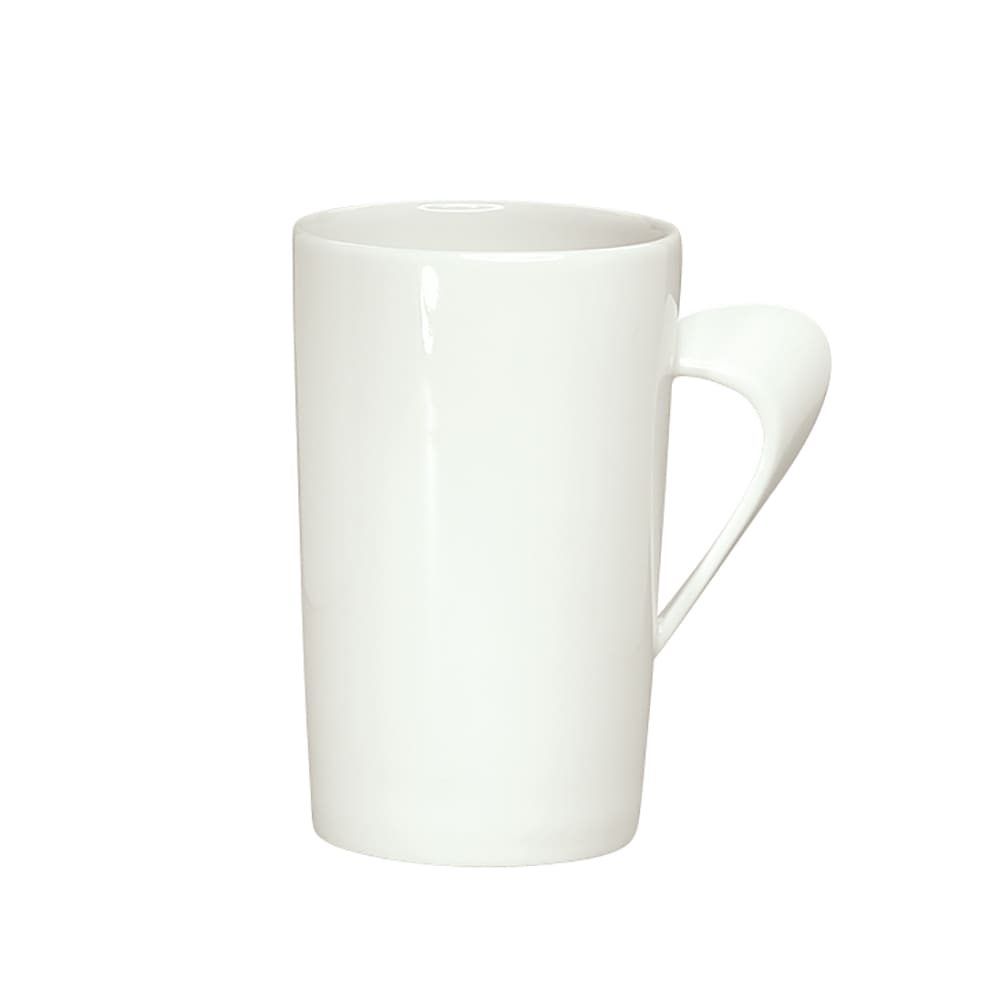 024-9355280 10 1/4 oz Porcelain Mug - Creative Complements Pattern, White